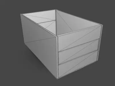 Old Crate Low-poly 3D model buy