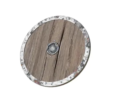 medieval shield Low-poly 3D model 20