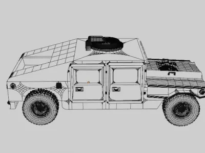 Humvee Military 3D model by mikeangelojmatos21