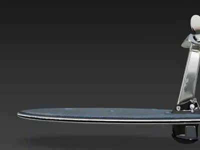 Realistic Electric Hydrofoil Surfboard 3D Model 3D Model Low-poly 3D model