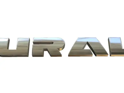 ural logo 3D model by 3dlogoman