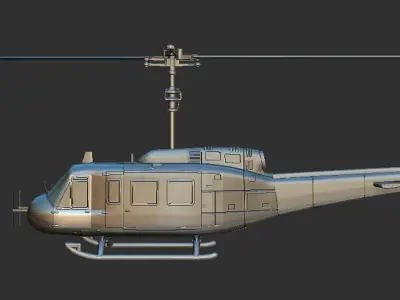 Campana UH-1D Huey 3D print model