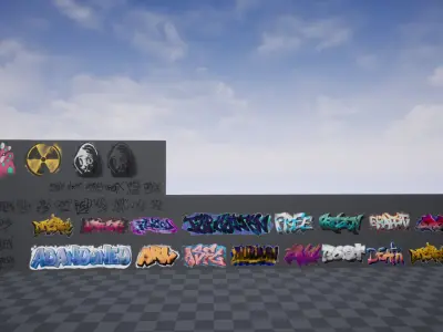 Graffiti Pack Decals Texture