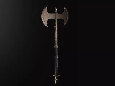 Battle axe - rust edition 3D model