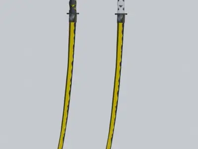 Samurai Katana Pack Free low-poly 3D model