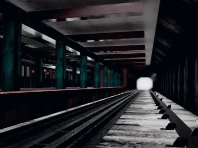 Subway Station Assets 3D model