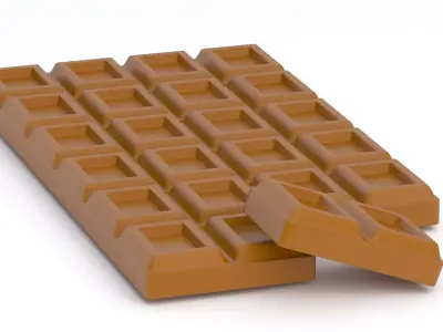 chocolate bar 3D model