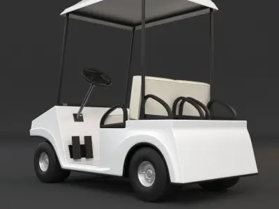 Golf cart 3D model purchase