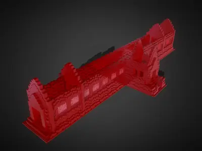 Southern Palace of Vat Phou temple Complex-Laos 3D print model