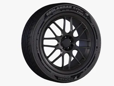 Yokohama Wheel - Advan Fleva - Geolandar Low-poly 3D model