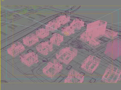 Architecture city 3D model 11