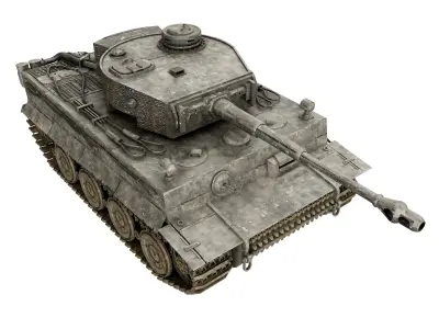 military tank Low-poly 3D model from CGTrader - Low-poly