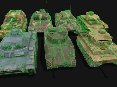Tank Pack 7 Models