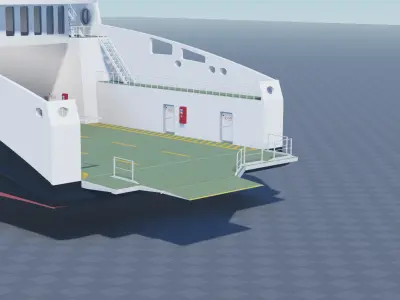 Caledonian Macbrayne RO-RO Ferry Ship MV Loch Seaforth 3D model