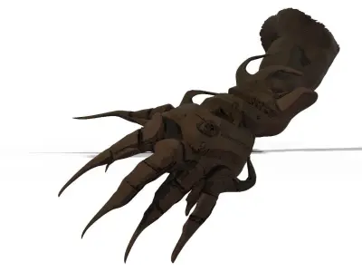 clawed arm weapon 3D model