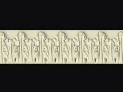 dekor ornate ornament 3D model 16