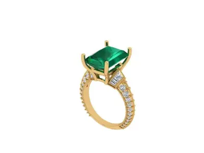 Art Deco Ring 3D print model 32