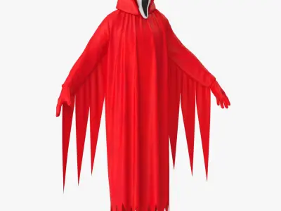Halloween Costume Ghostface 3 3D model