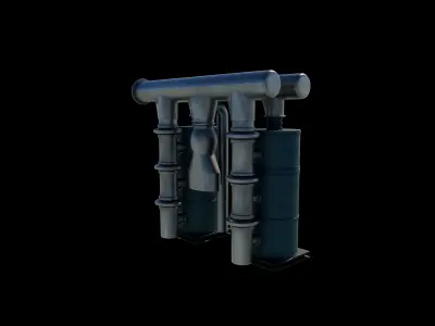 Hot Water Cylinder 3D model
