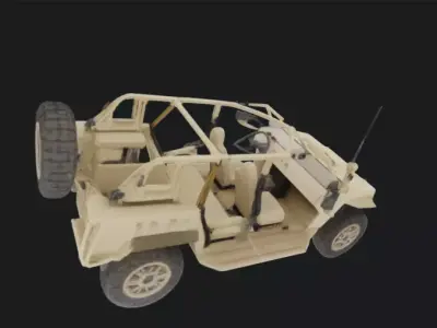 Military Tactical Off-Road Vehicle 3D Model 3D model