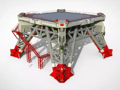 Sci fi platform 3 3D model