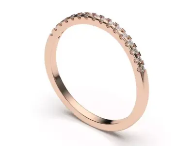 solitaire with ring sizes  8 part S38 3D print model