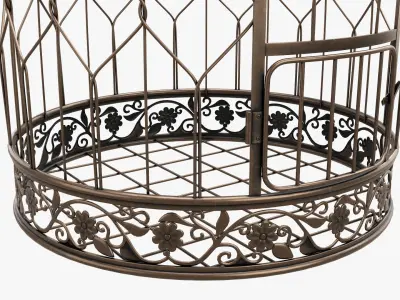Bird Cage Victorian Style 3D model