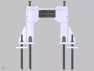 26367-ROBOT BASE KAWASAKI BX100S-500 3D model