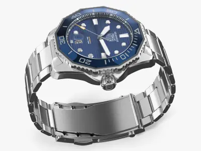  Tag Heuer Aquaracer Dive Watch Blue 