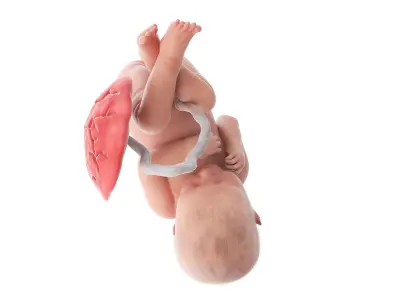 Fetus Week 35 Animated 3D model