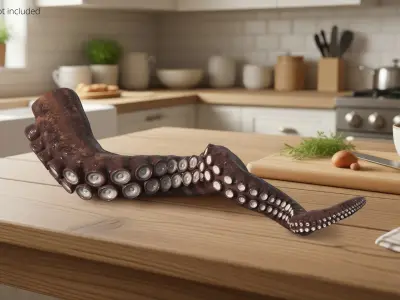  Natural Octopus Tentacle Marine Brown 