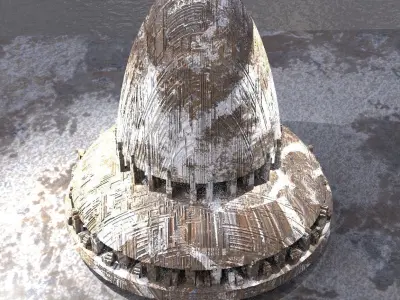 Sci-Fi Dome City 3D 3D model
