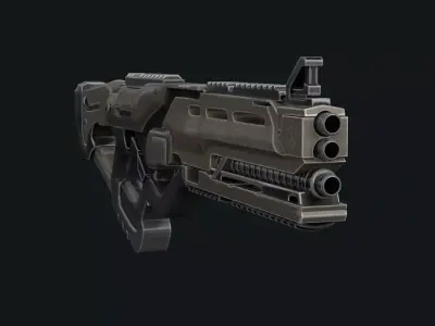 3D Sci-Fi Rifle Gun 3D model