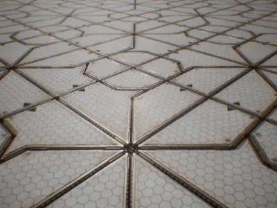 PBR Sci-Fi Industrial Texture 09 Low-poly 3D model