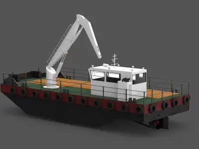 MultiCat Workboat 3D model
