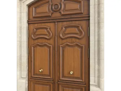 Entrance classic door 126 3D model