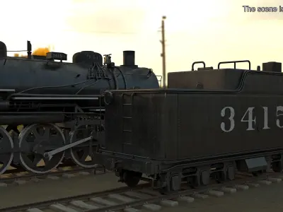 Steam Locomotive Tender 3D model