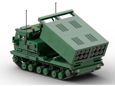 MocBricks3D - Lego MLRS M270 3D print model