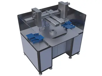 Turntable automatic soldering machine 3D model