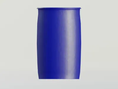 Plastic Tight Head Drum 30L Low-poly 3D model