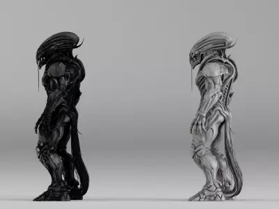 S00018 Alien Predator Monster  Sci-Fi Creature 3D print model