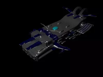 neurostromo futuristic vehicle Free 3D model