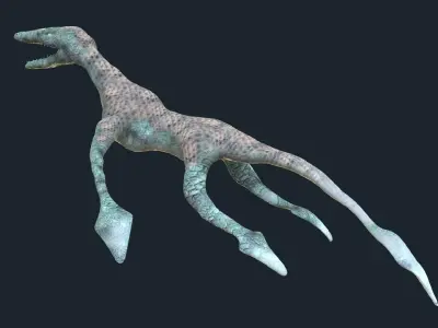 Sea Monster Low-poly 3D model