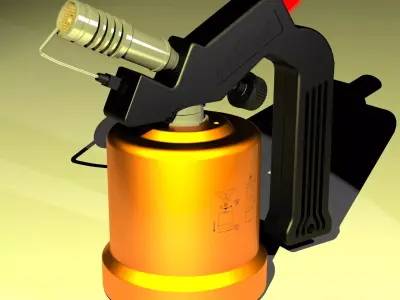 Gas Torch Eurocamping 3D model