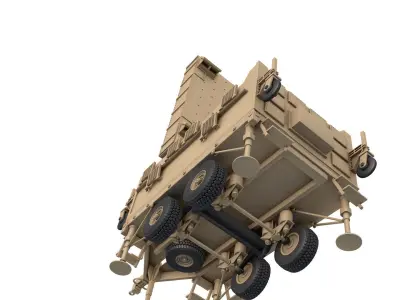 AN TPQ-37 Firefinder Radar 3D model