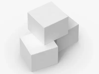 Cardboard Box Set 01 01 3D model
