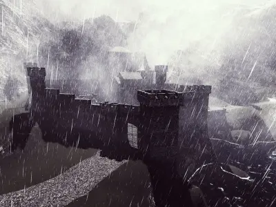 Medieval Castle 3D model 7