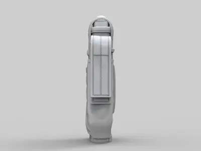 Pistol and Holster High Poly 3D model