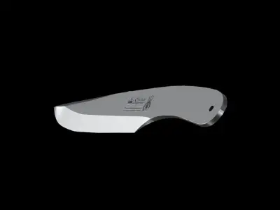 Kizlyar Supreme Throwing Knife Blade Low-poly 3D model