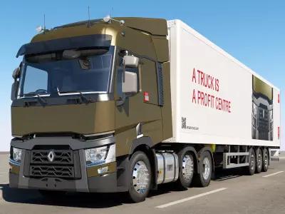 Renault T Range 6X2 3D model